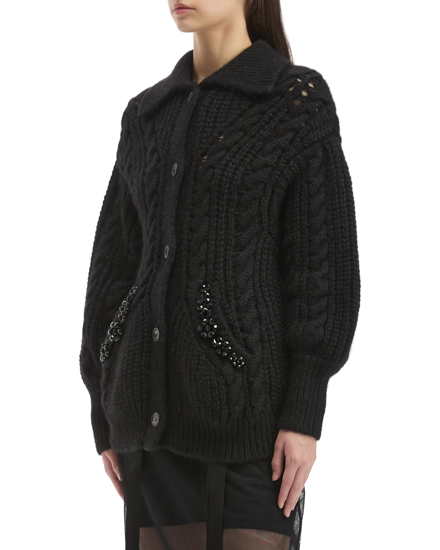 SIMONE ROCHA ビーズカーディガン