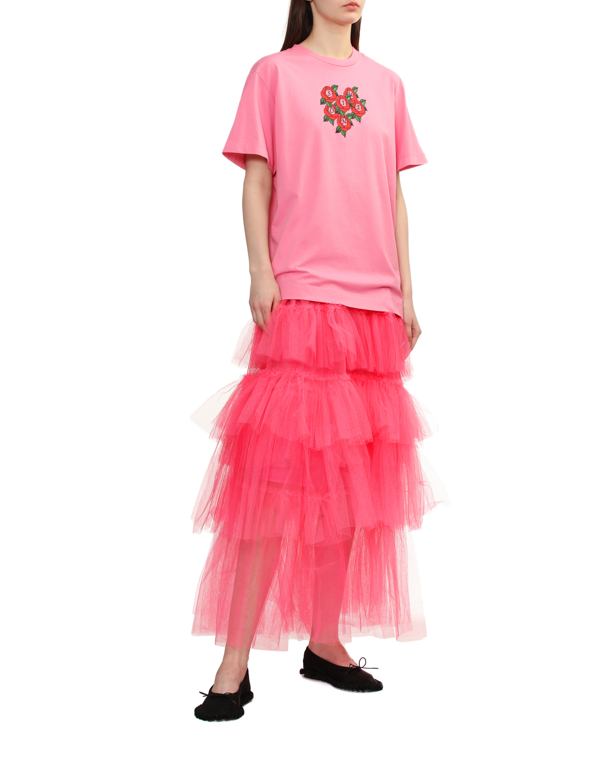 SIMONE ROCHA リボンディテール バレリーナシューズ