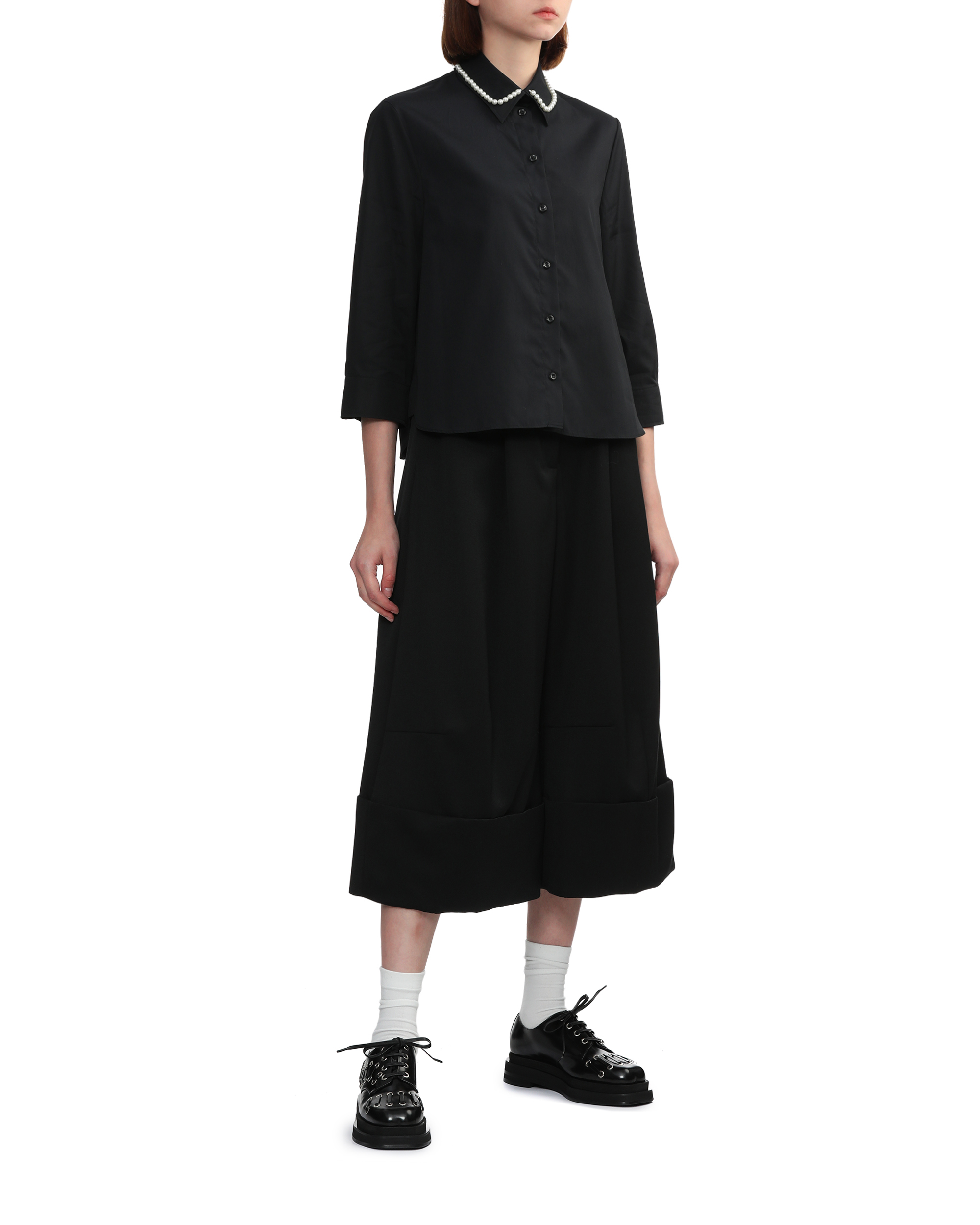 SIMONE ROCHA ハートトゥレザープラットフォームブローグ