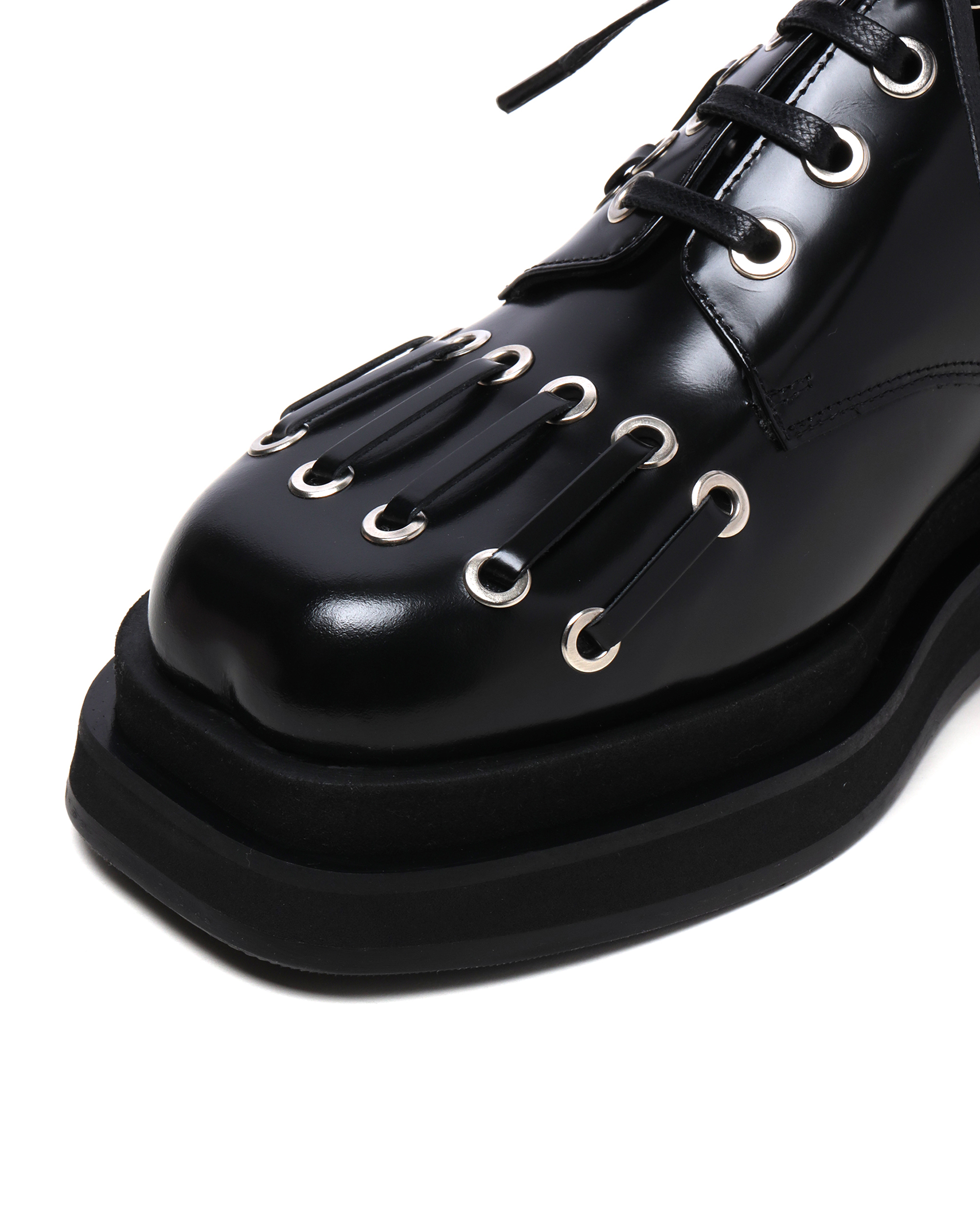 SIMONE ROCHA ハートトゥレザープラットフォームブローグ