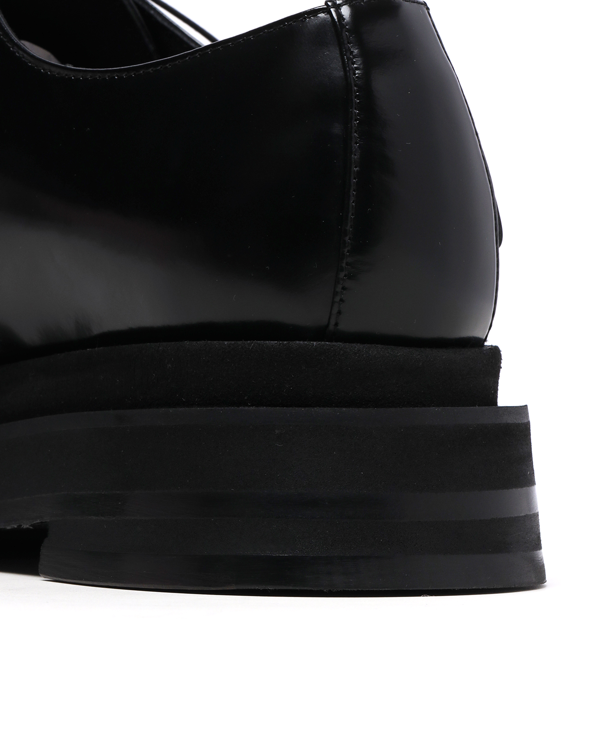 SIMONE ROCHA ハートトゥレザープラットフォームブローグ