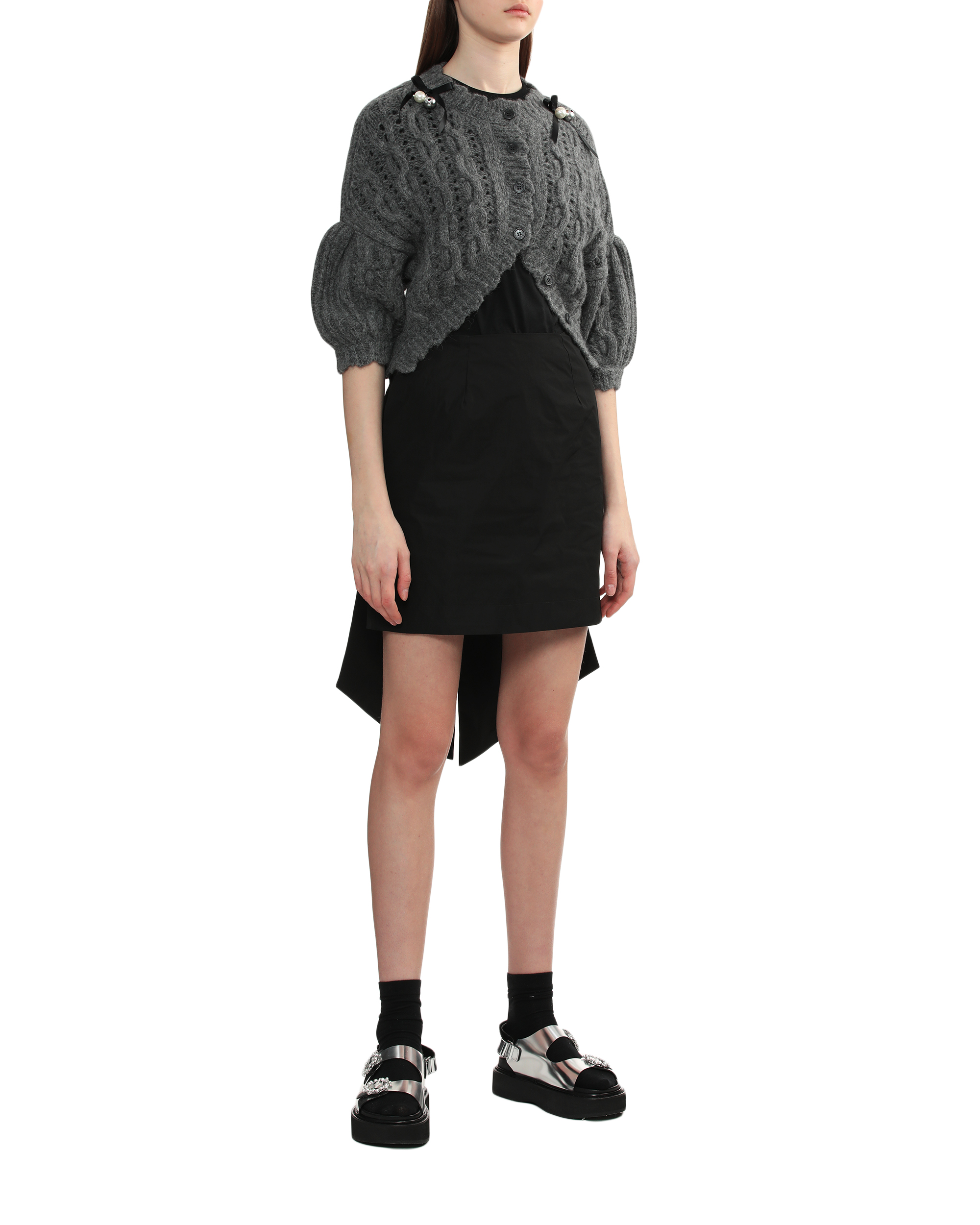 SIMONE ROCHA バックリボンミニスカート