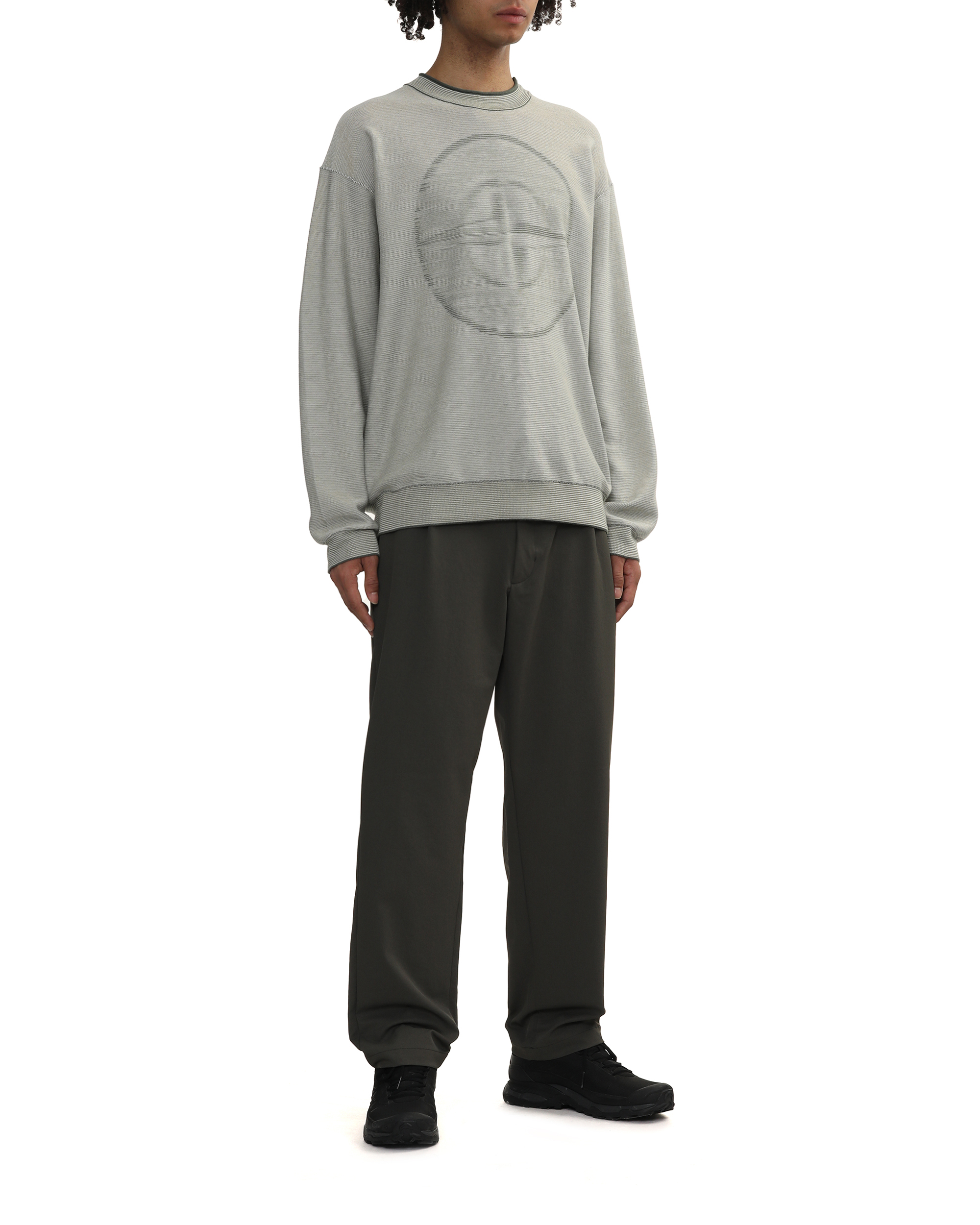 Suéteres de punto con cuello redondo y logotipo de STONE ISLAND