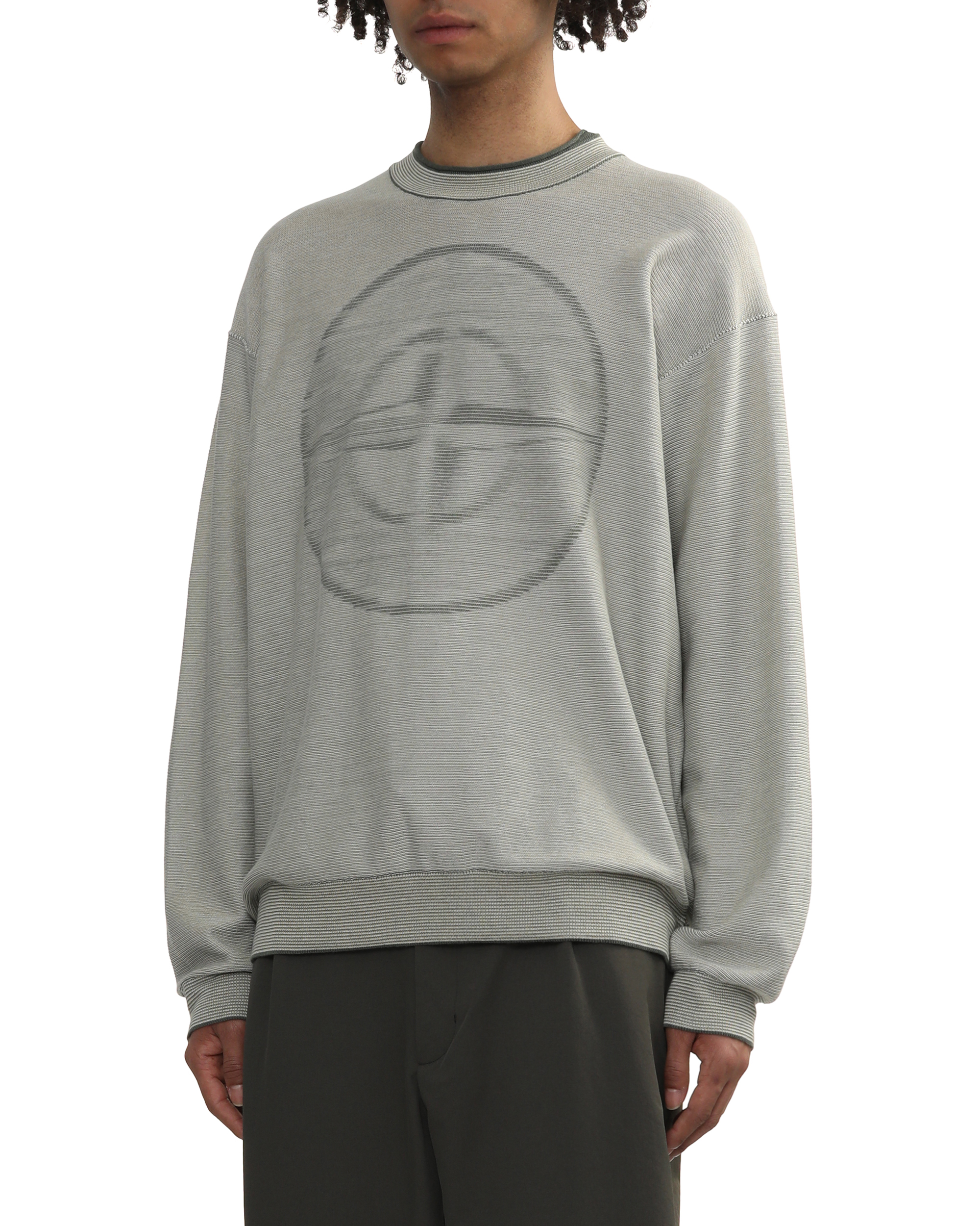 Suéteres de punto con cuello redondo y logotipo de STONE ISLAND