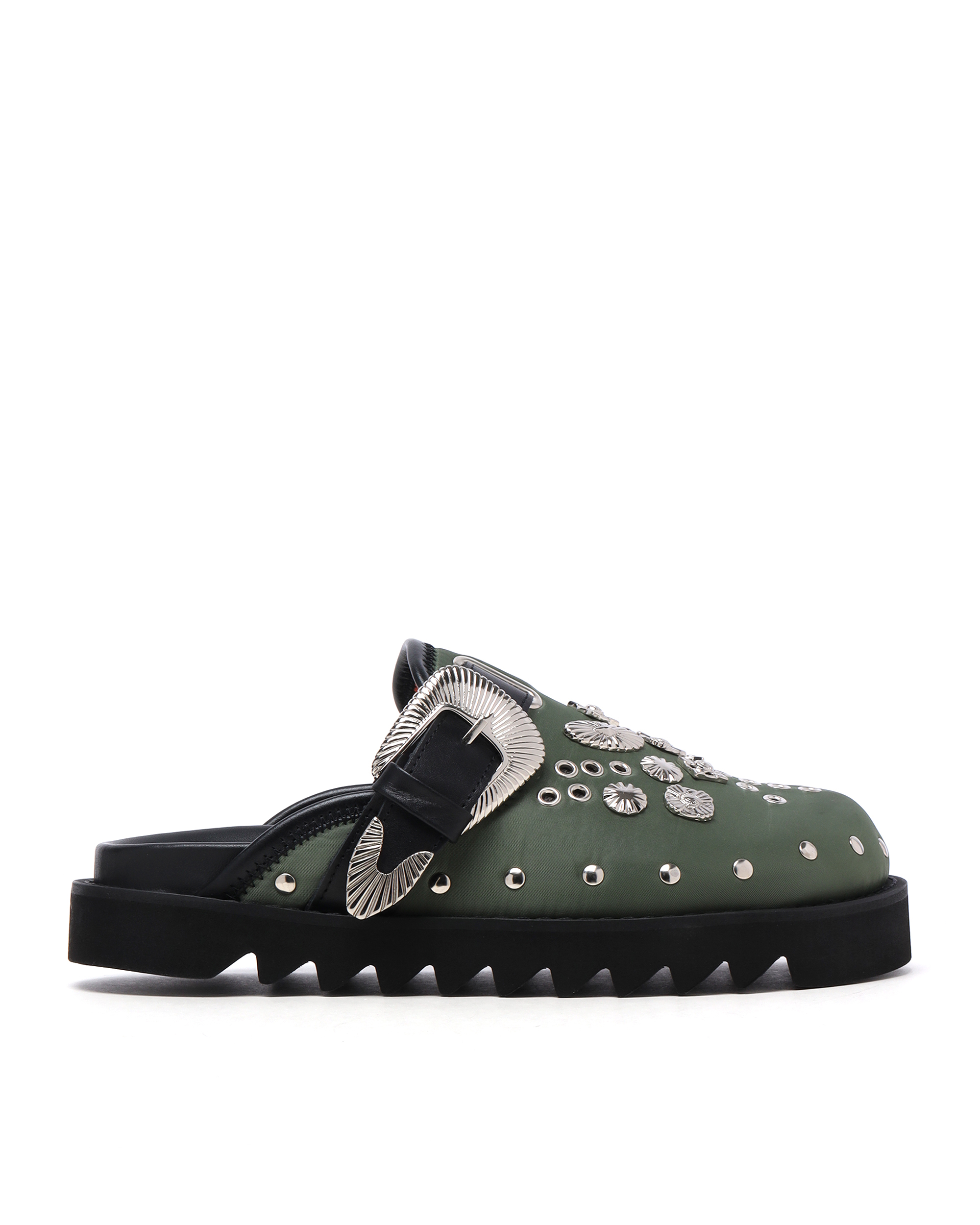 TOGA ARCHIVES Eyelet metal sabot mules