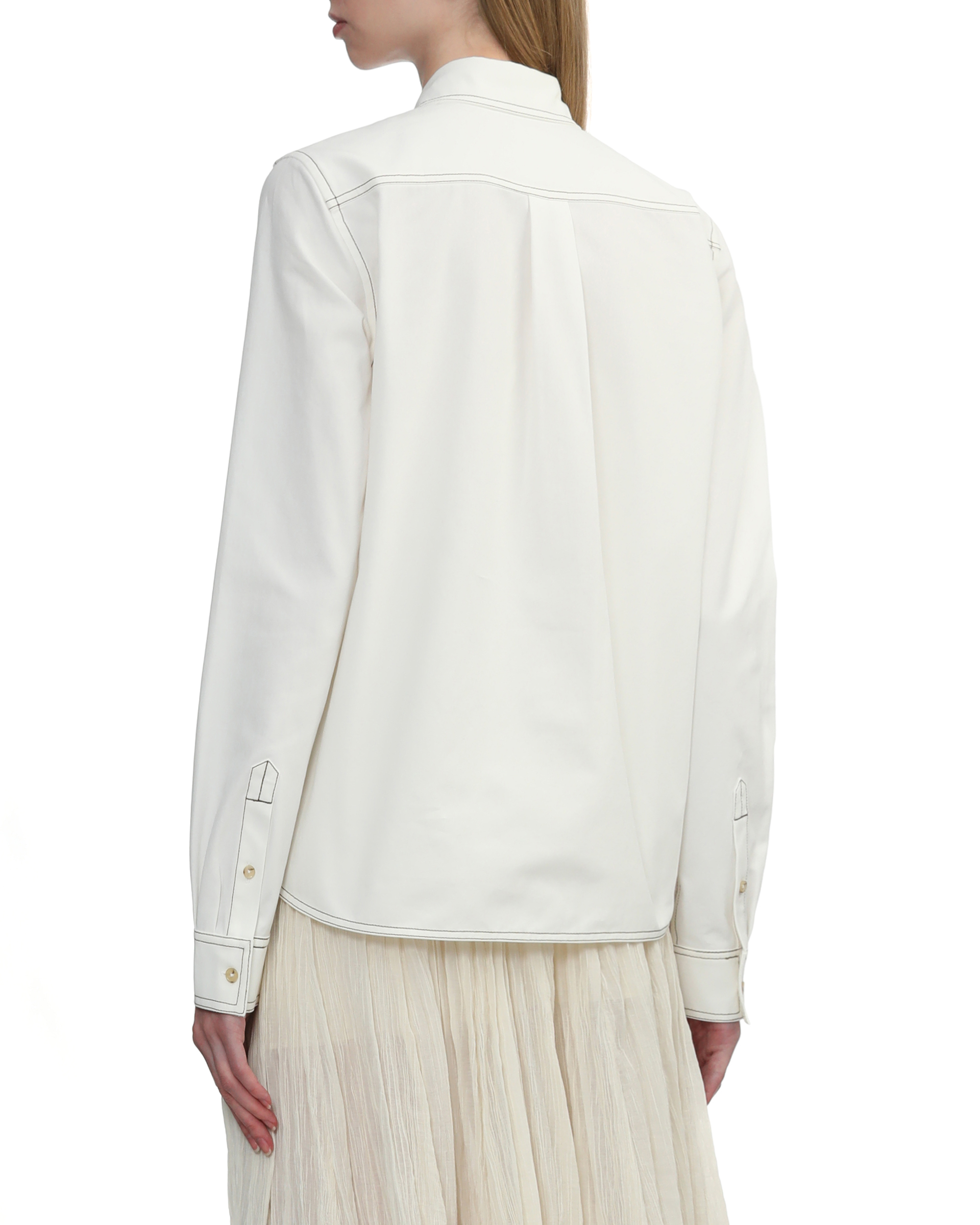 TOTEME Contrast stitch shirt