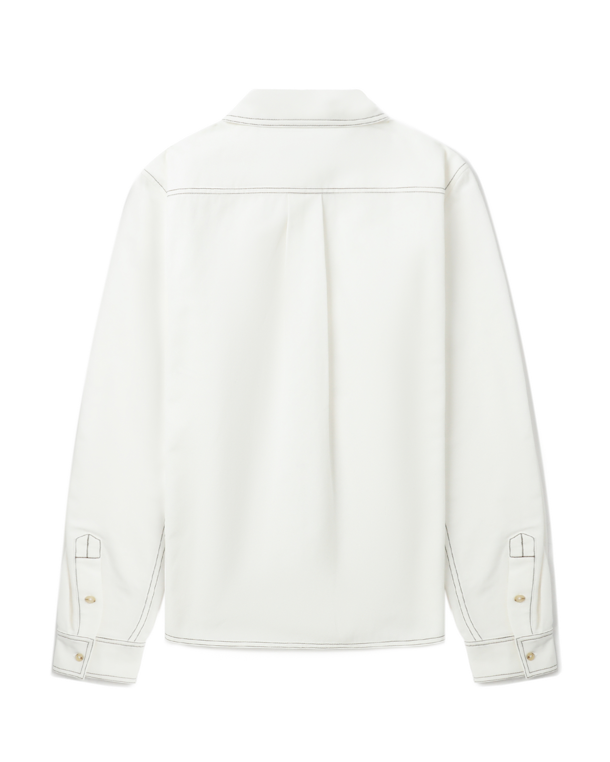 TOTEME Contrast stitch shirt