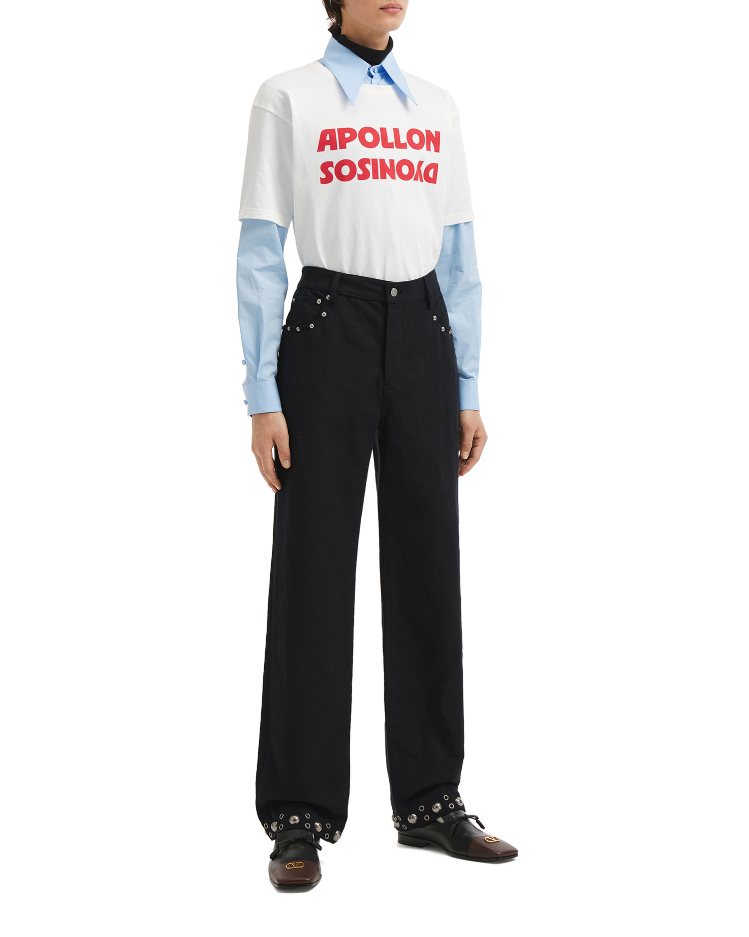 Pantalones con tachuelas VALENTINO