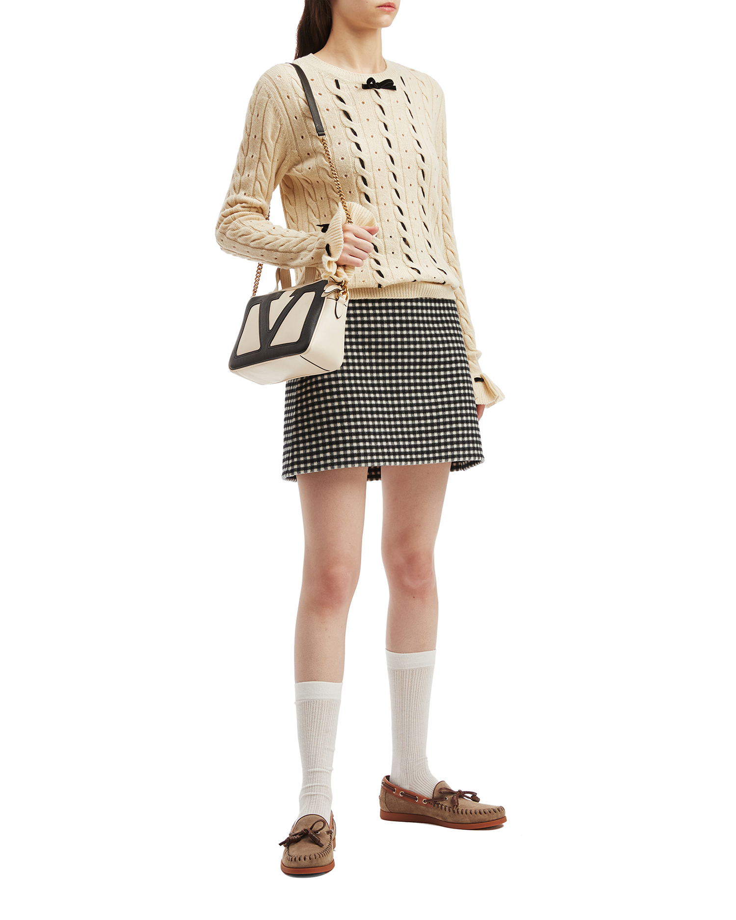 Falda de cuadros VALENTINO