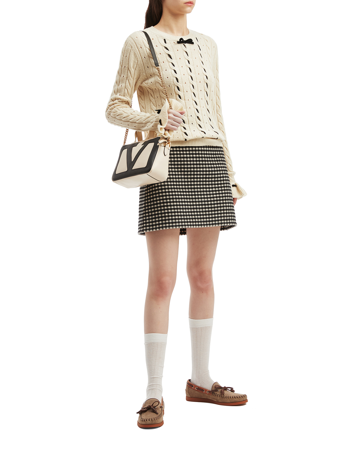 VALENTINO Jersey con ribetes en contraste