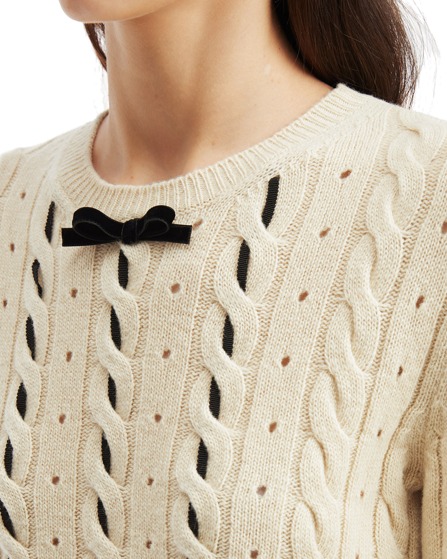 VALENTINO Jersey con ribetes en contraste