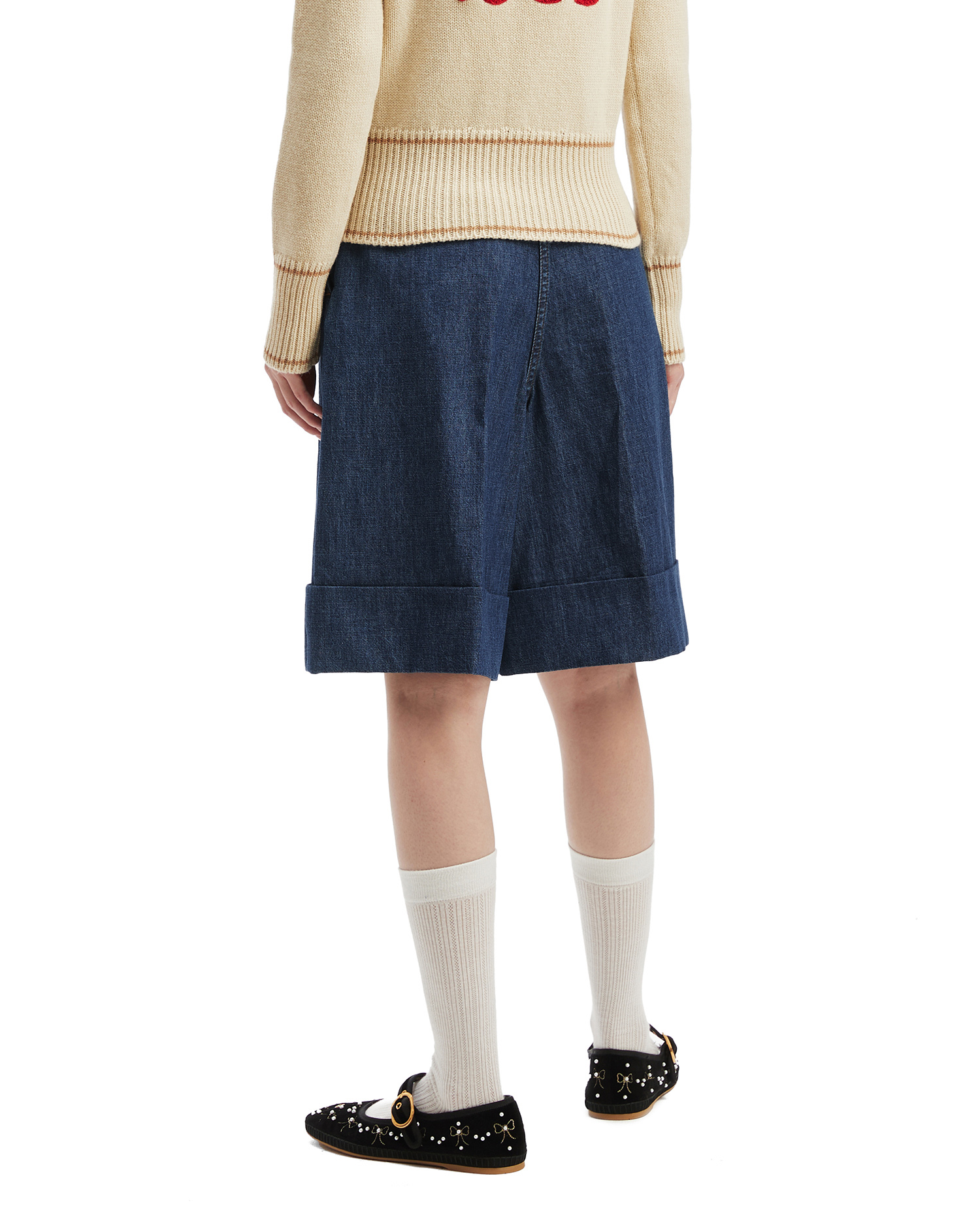 VALENTINO Shorts con lazo delantero