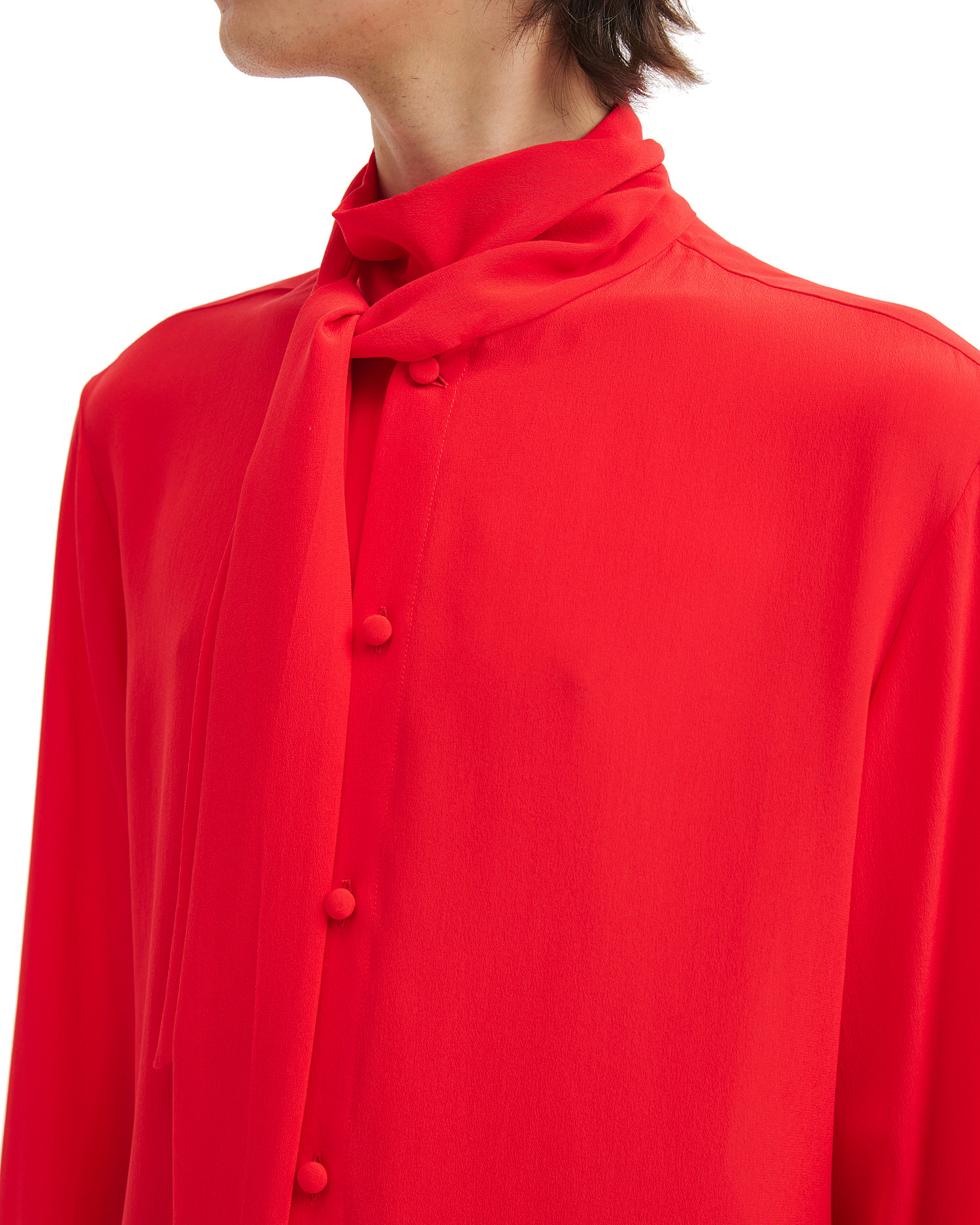 Camisa con cuello bufanda de VALENTINO