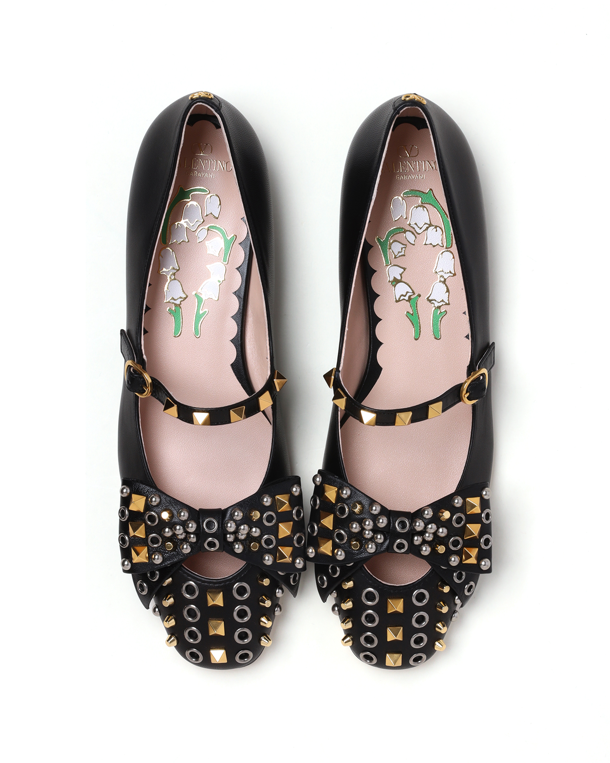 VALENTINO Bailarinas con tachuelas Bowow