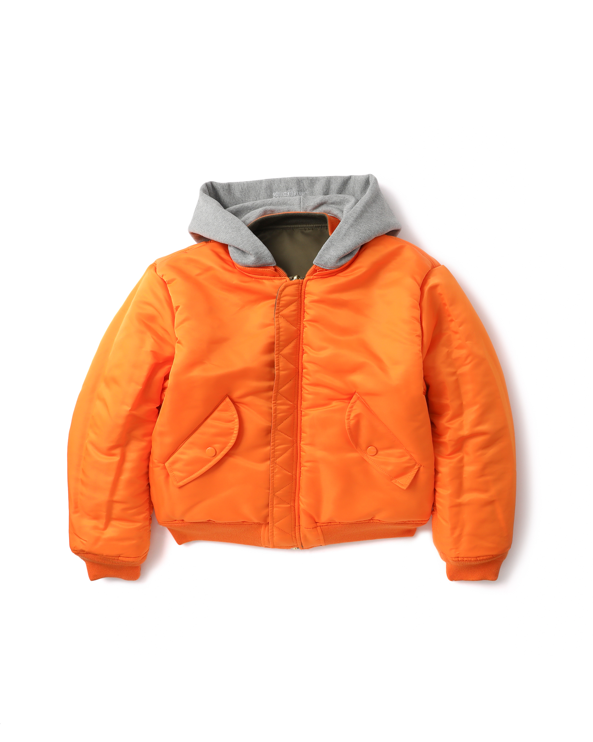 Chaqueta reversible con capucha para niños VETEMENTS