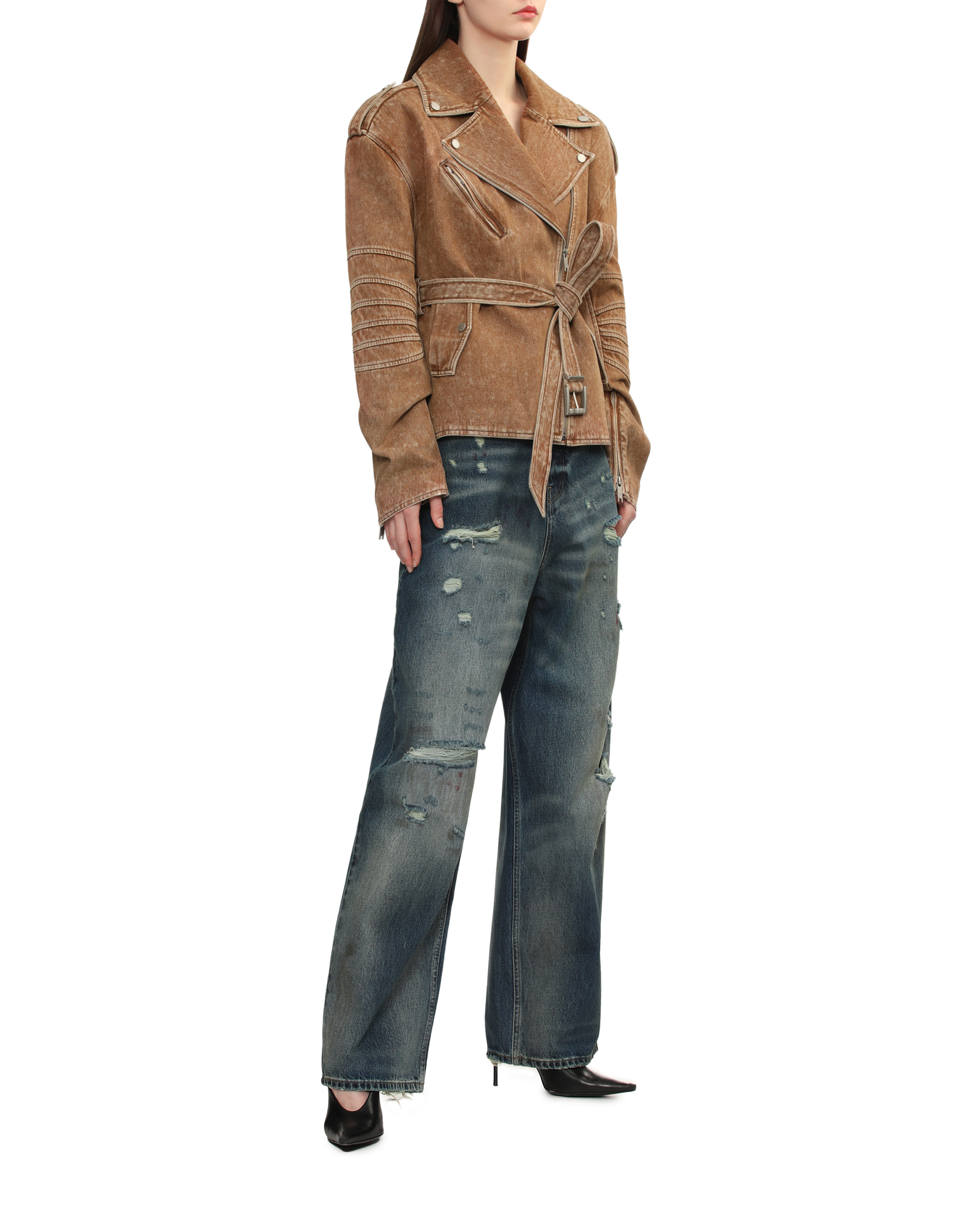 VETEMENTS Vaqueros desgastados