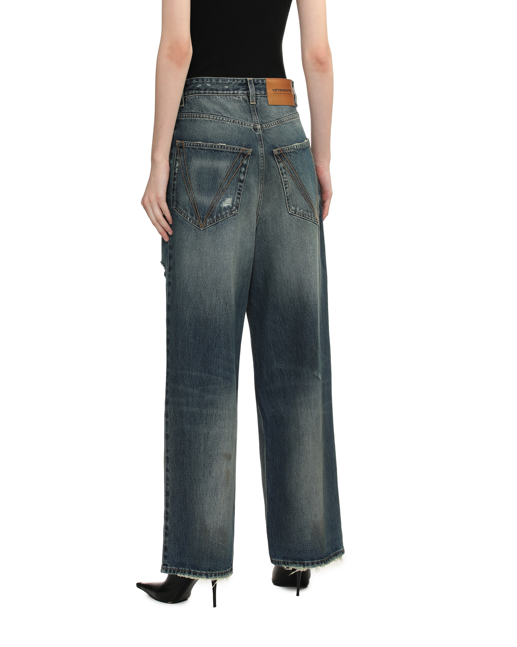 VETEMENTS Vaqueros desgastados