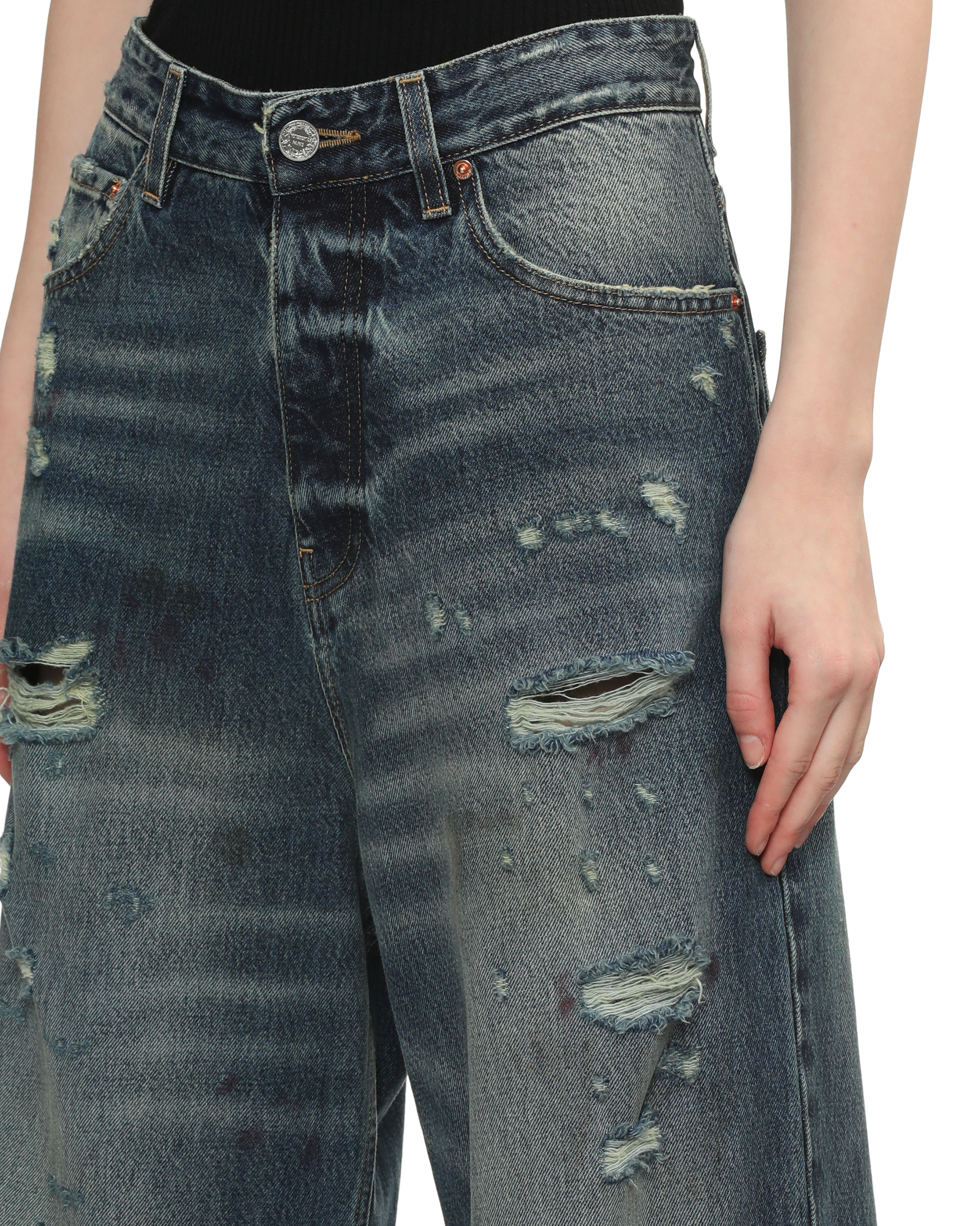 VETEMENTS Vaqueros desgastados