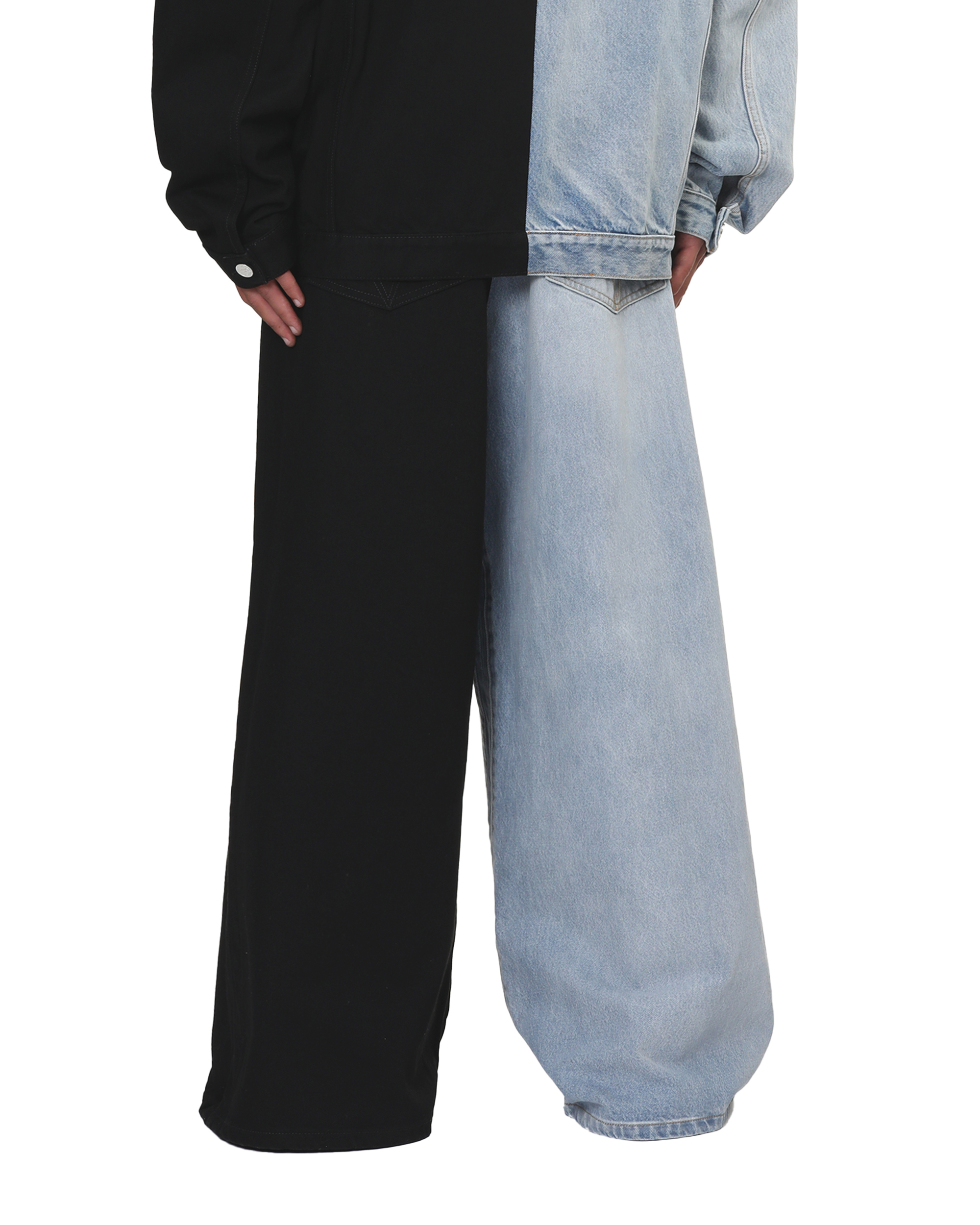 Vaqueros de mezclilla divididos VETEMENTS