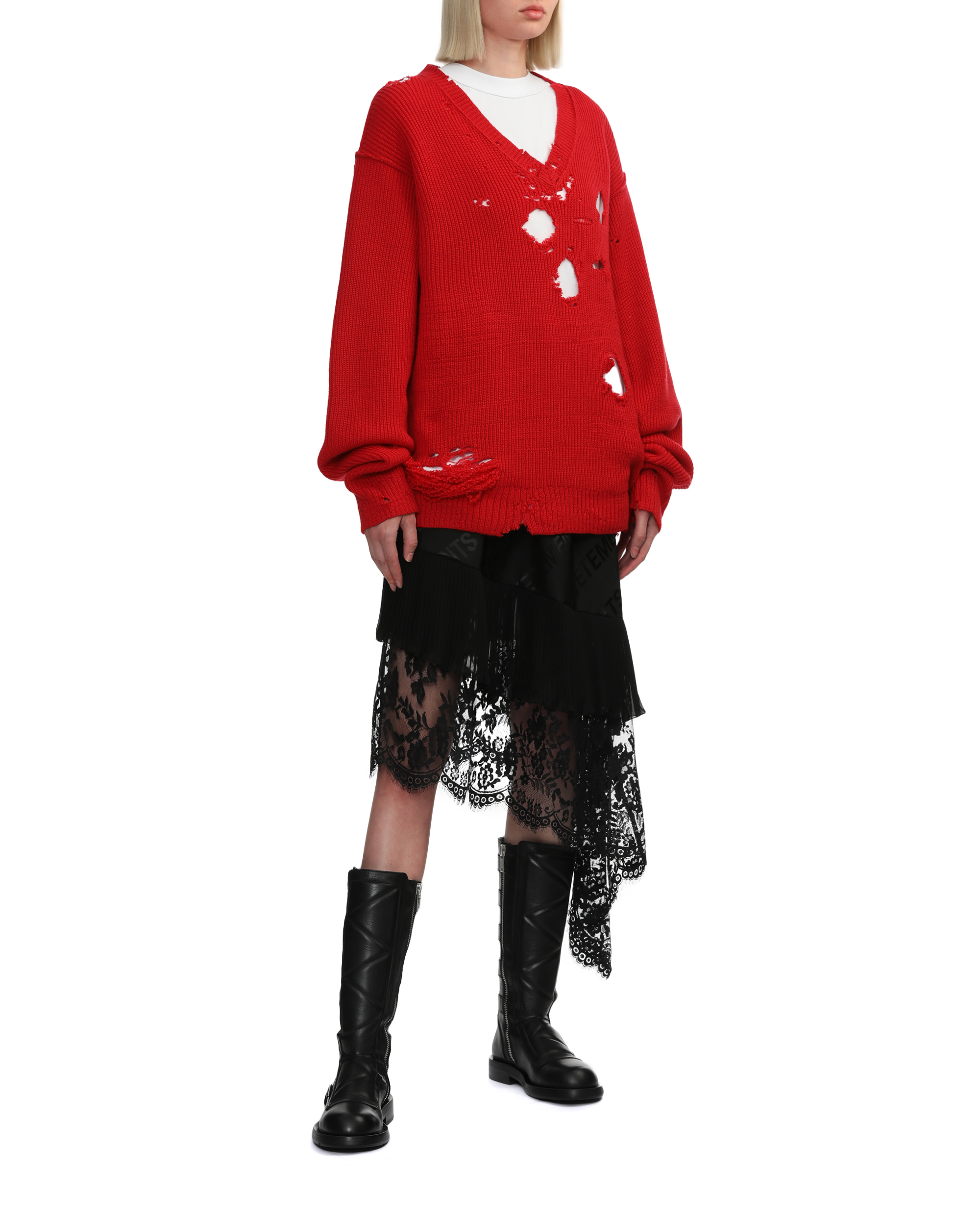 Suéter con cortes VETEMENTS