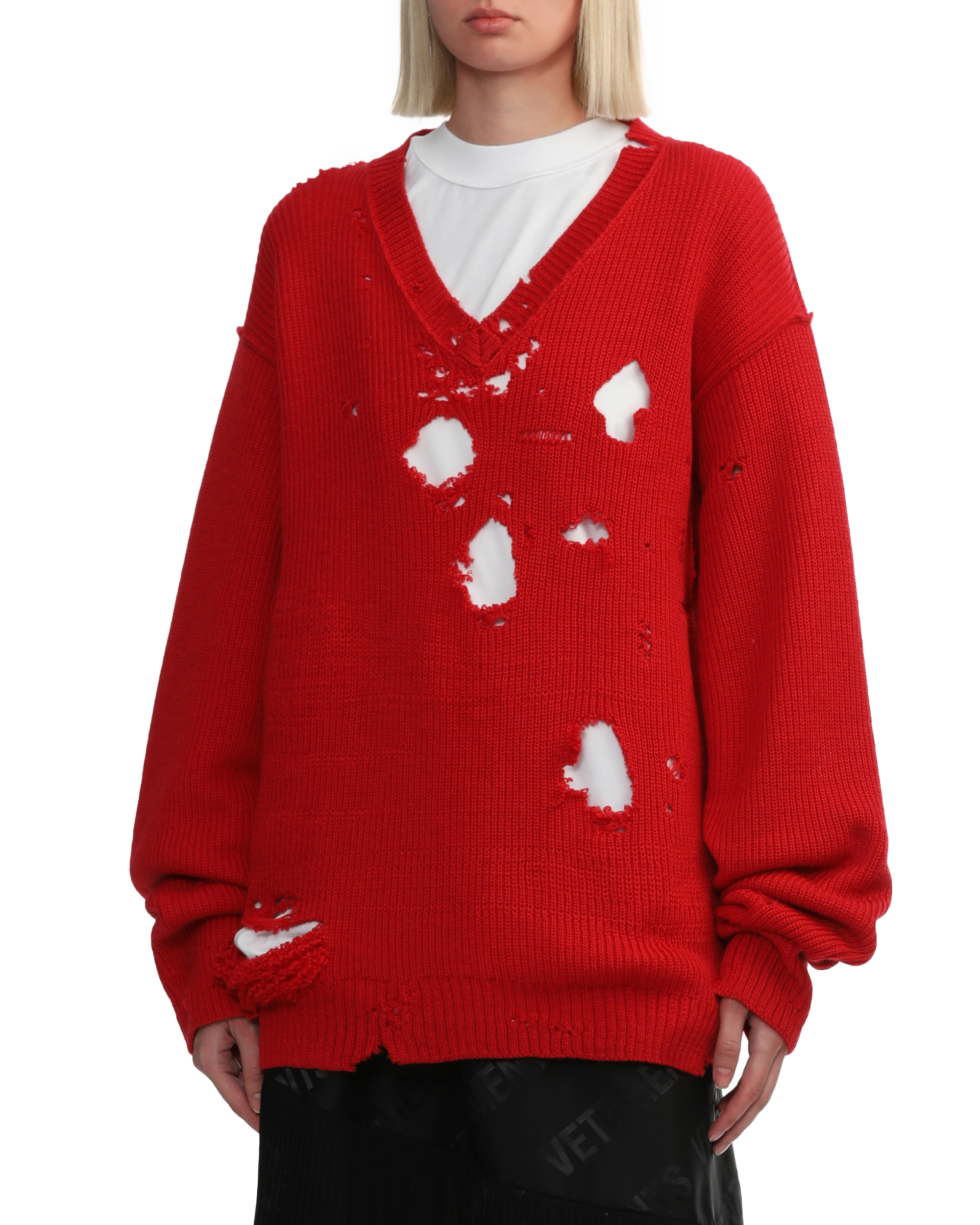 Suéter con cortes VETEMENTS