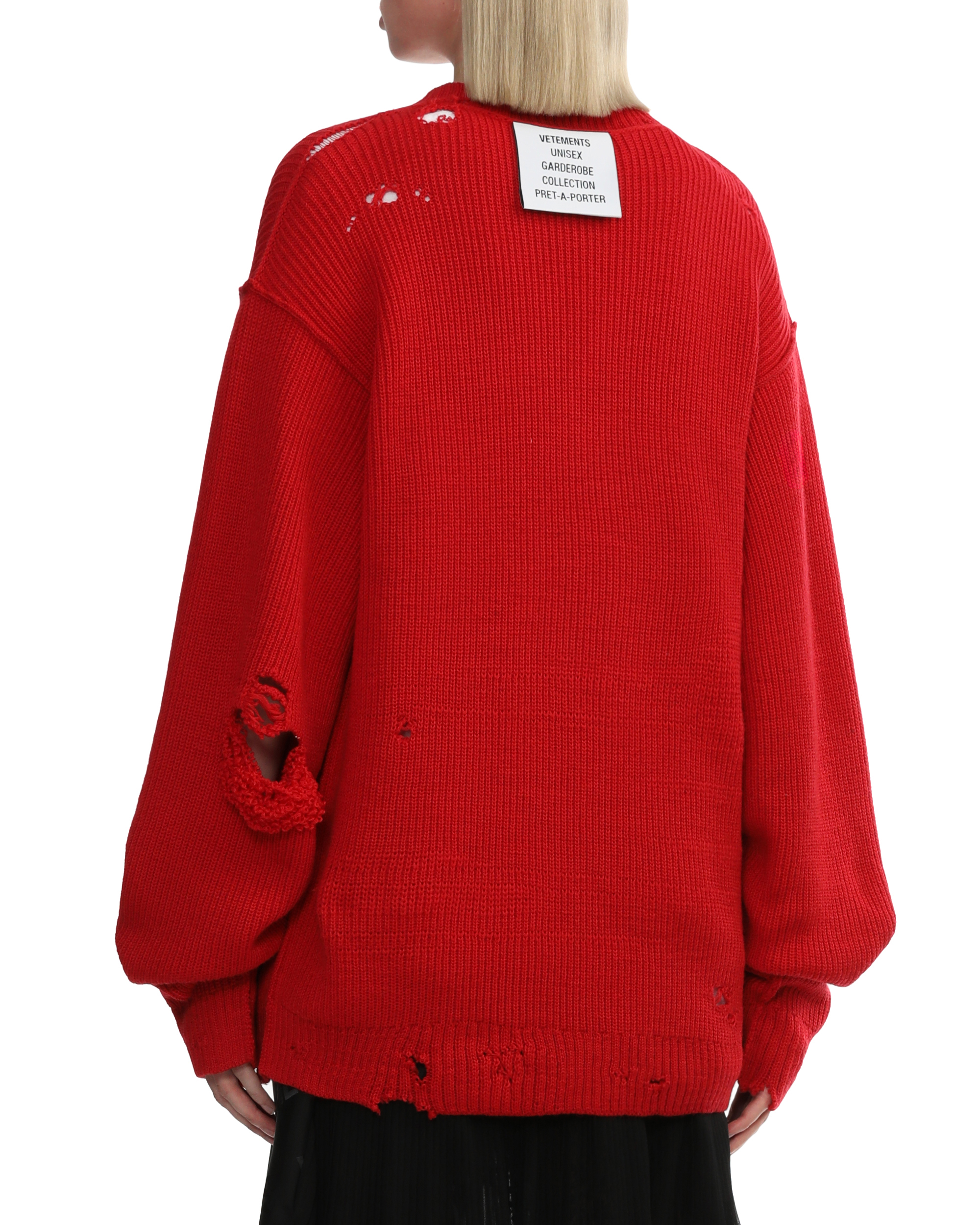 Suéter con cortes VETEMENTS