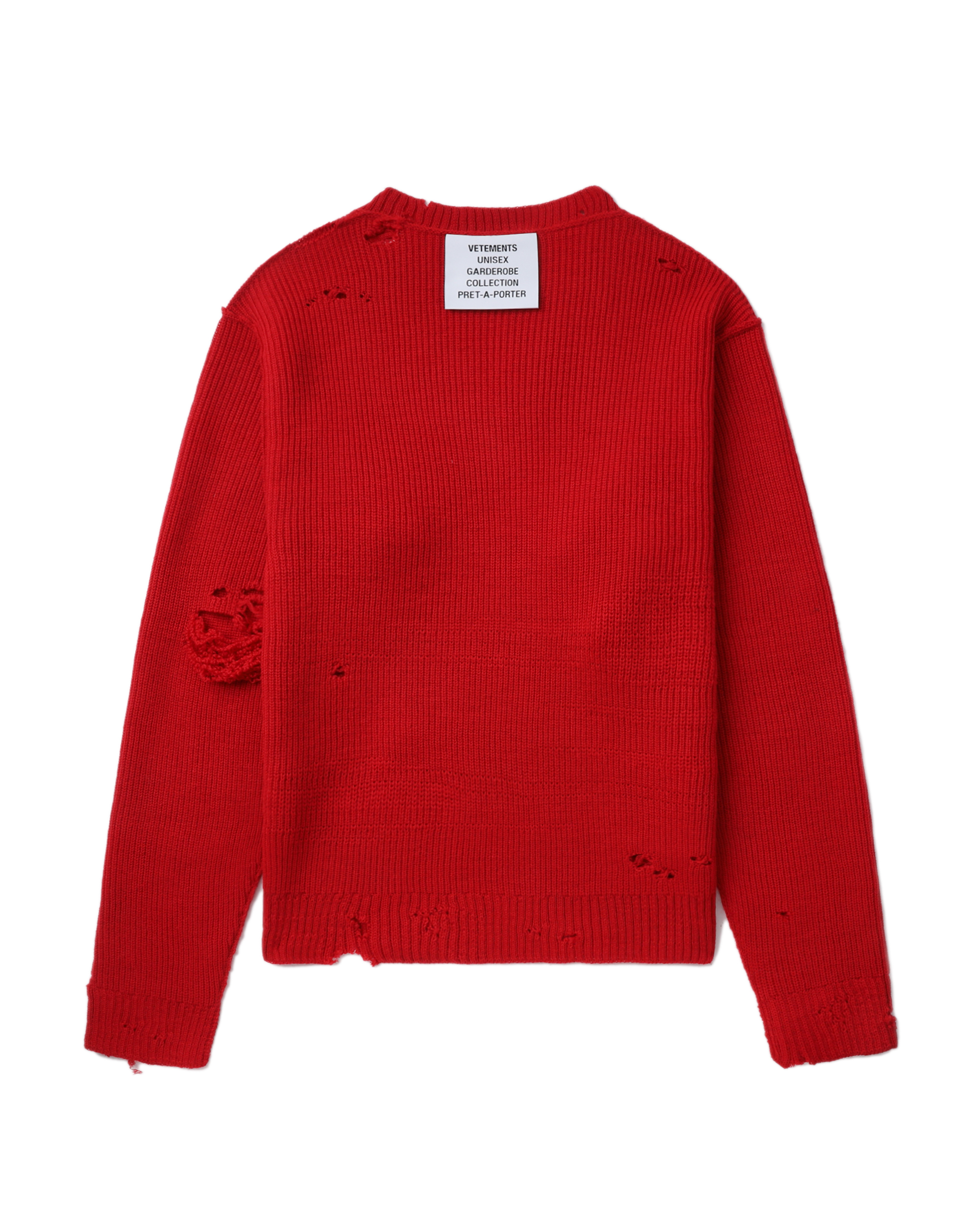 Suéter con cortes VETEMENTS