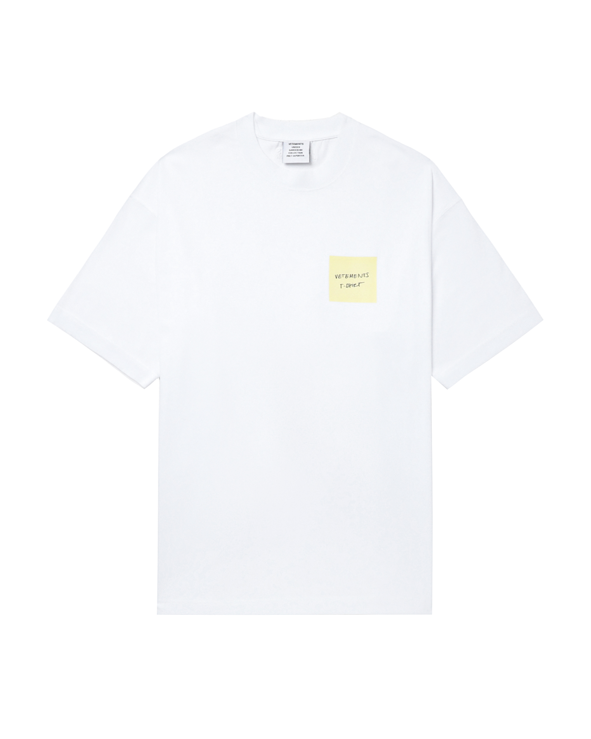 Camiseta con pegatinas VETEMENTS