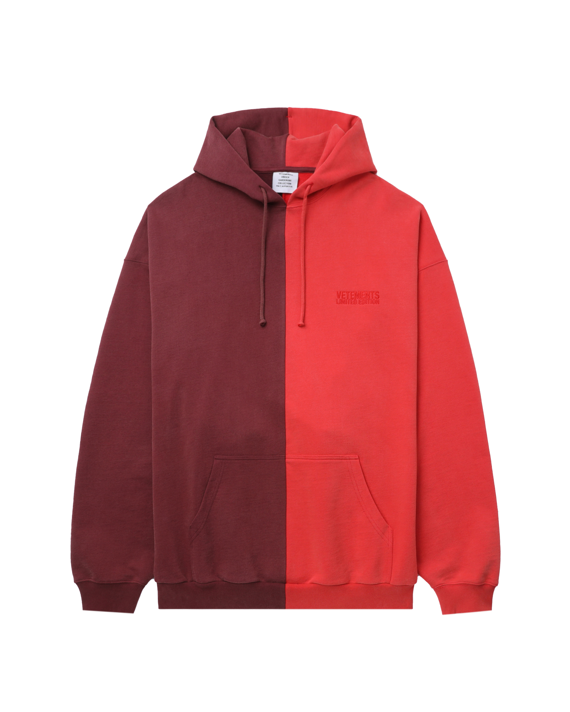 Sudadera con capucha y logotipo bicolor de VETEMENTS