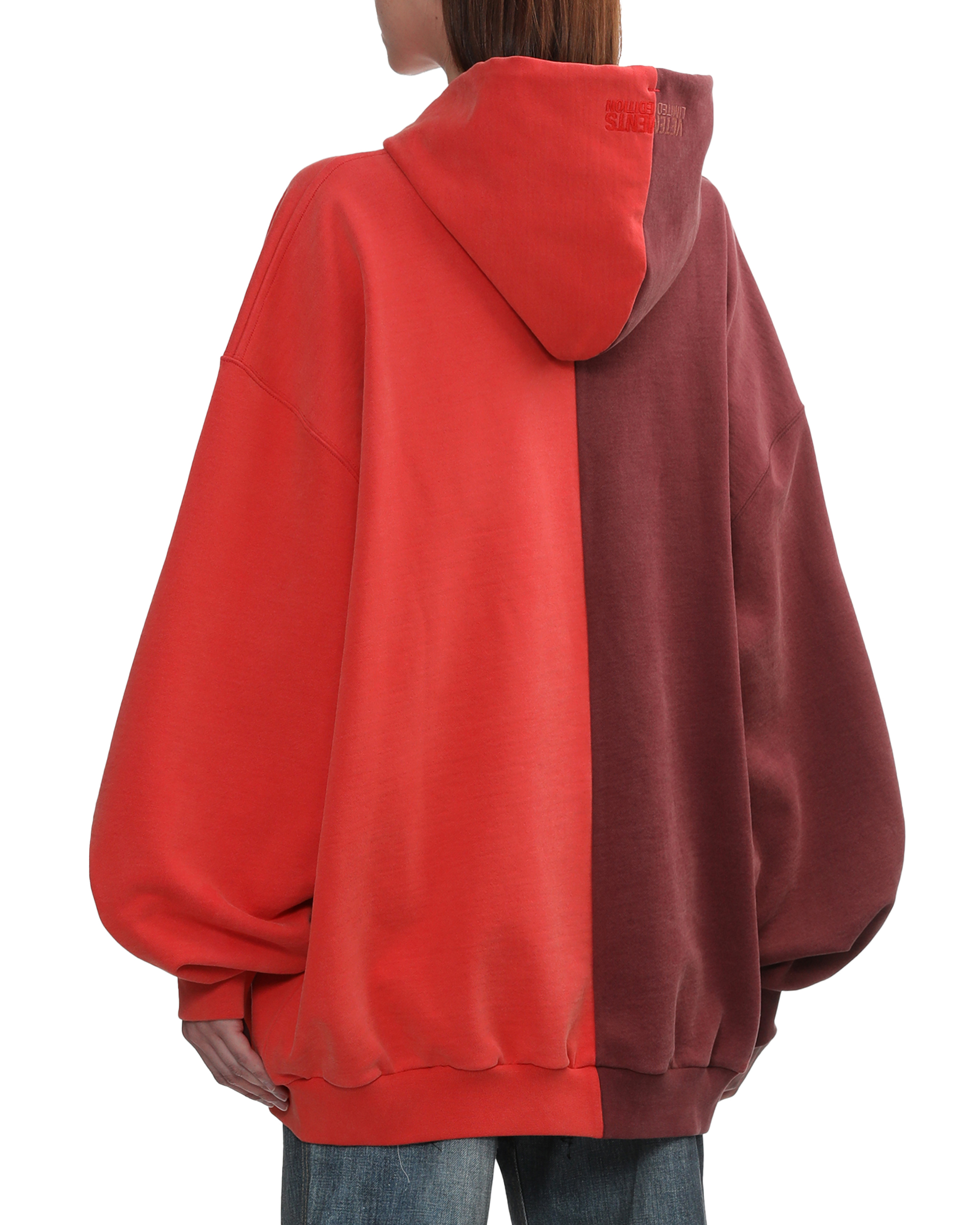 Sudadera con capucha y logotipo bicolor de VETEMENTS