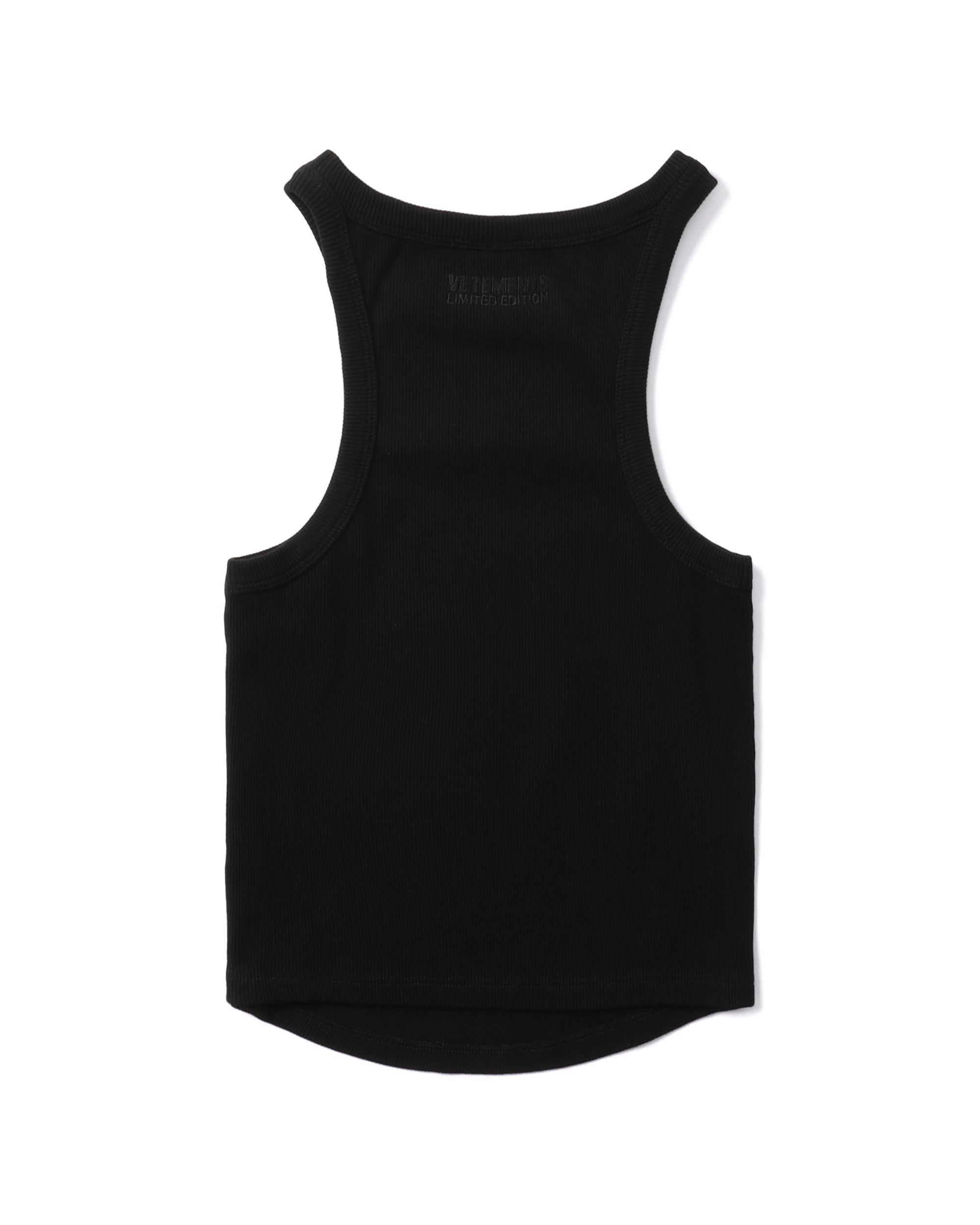 Camiseta de tirantes de carreras VETEMENTS