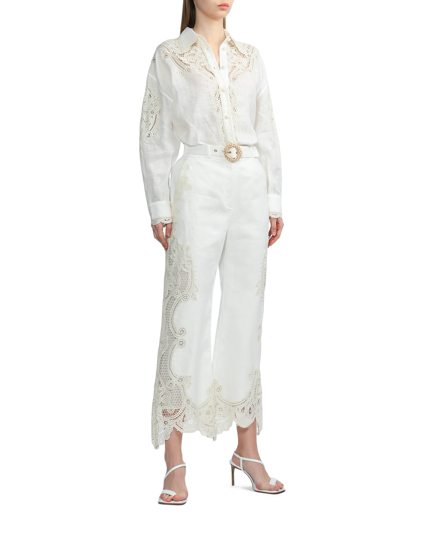 ZIMMERMANN アシンメトリーベルトパンツ