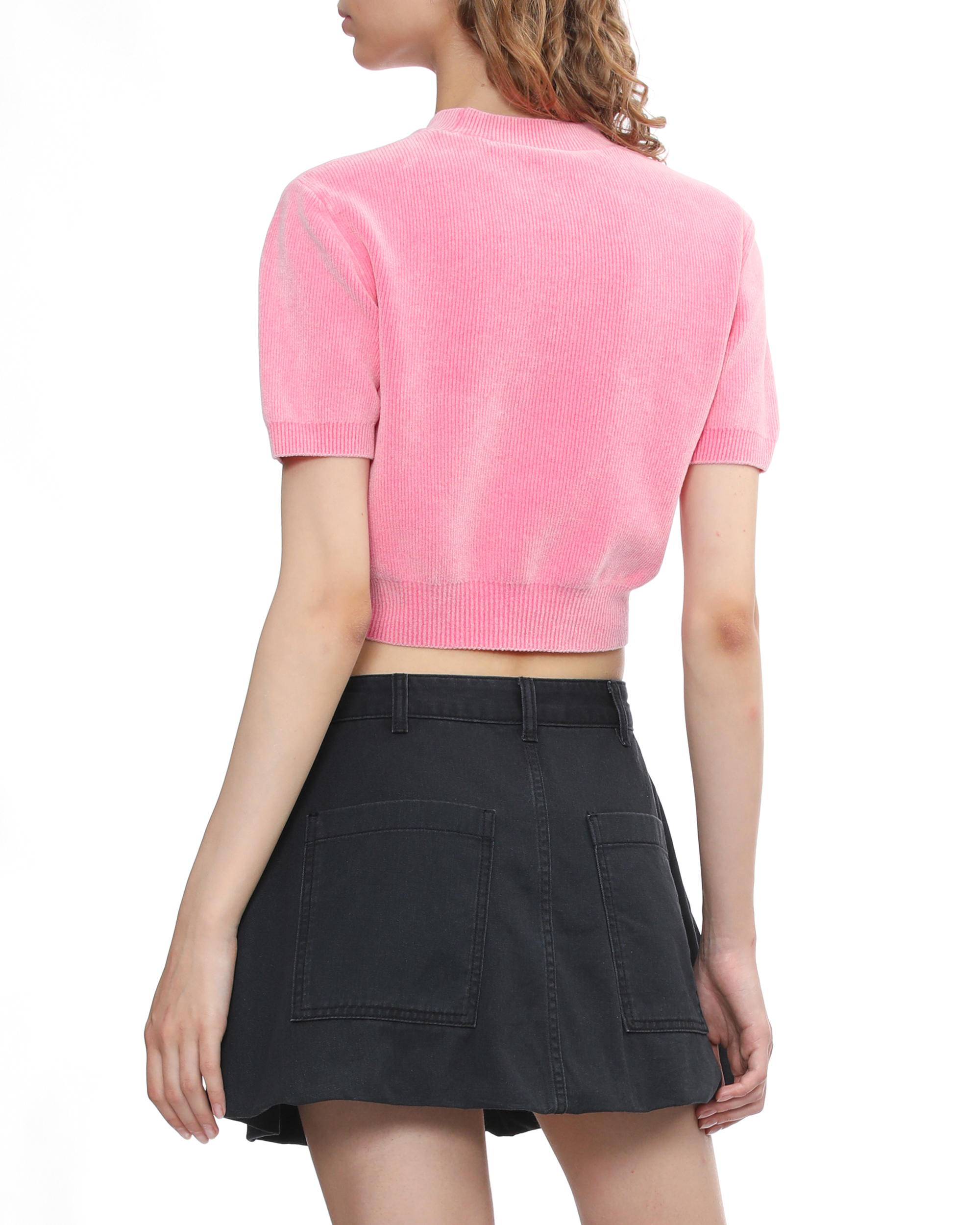 アレキサンダーワン シェニールロゴ プルオーバー