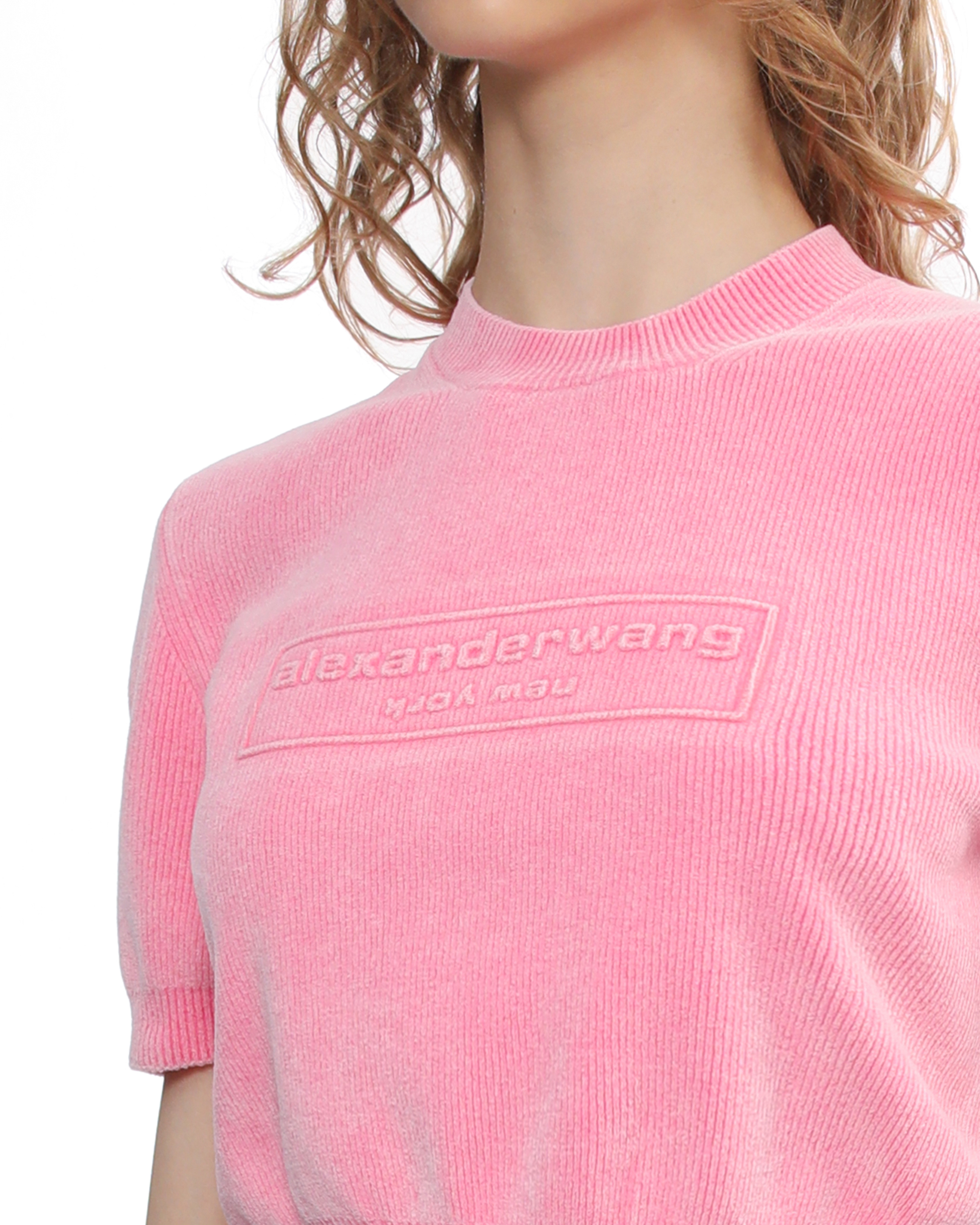 アレキサンダーワン シェニールロゴ プルオーバー